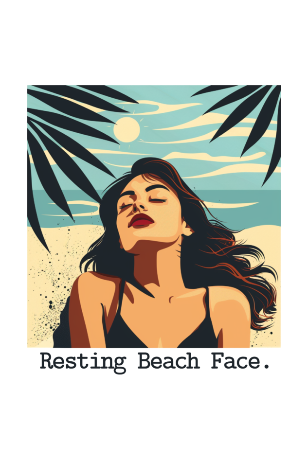 "Resting Beach Face" Supima T-Shirt