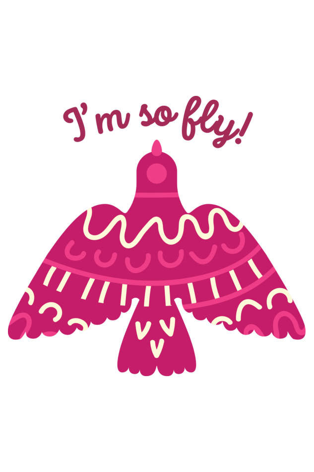 "I Am So Fly" Crop-Top