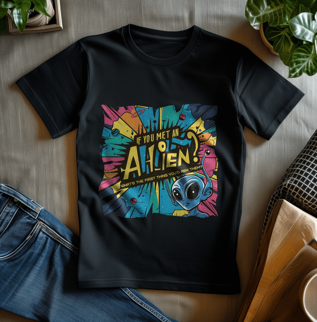 If You Met An Alien Supima T shirt