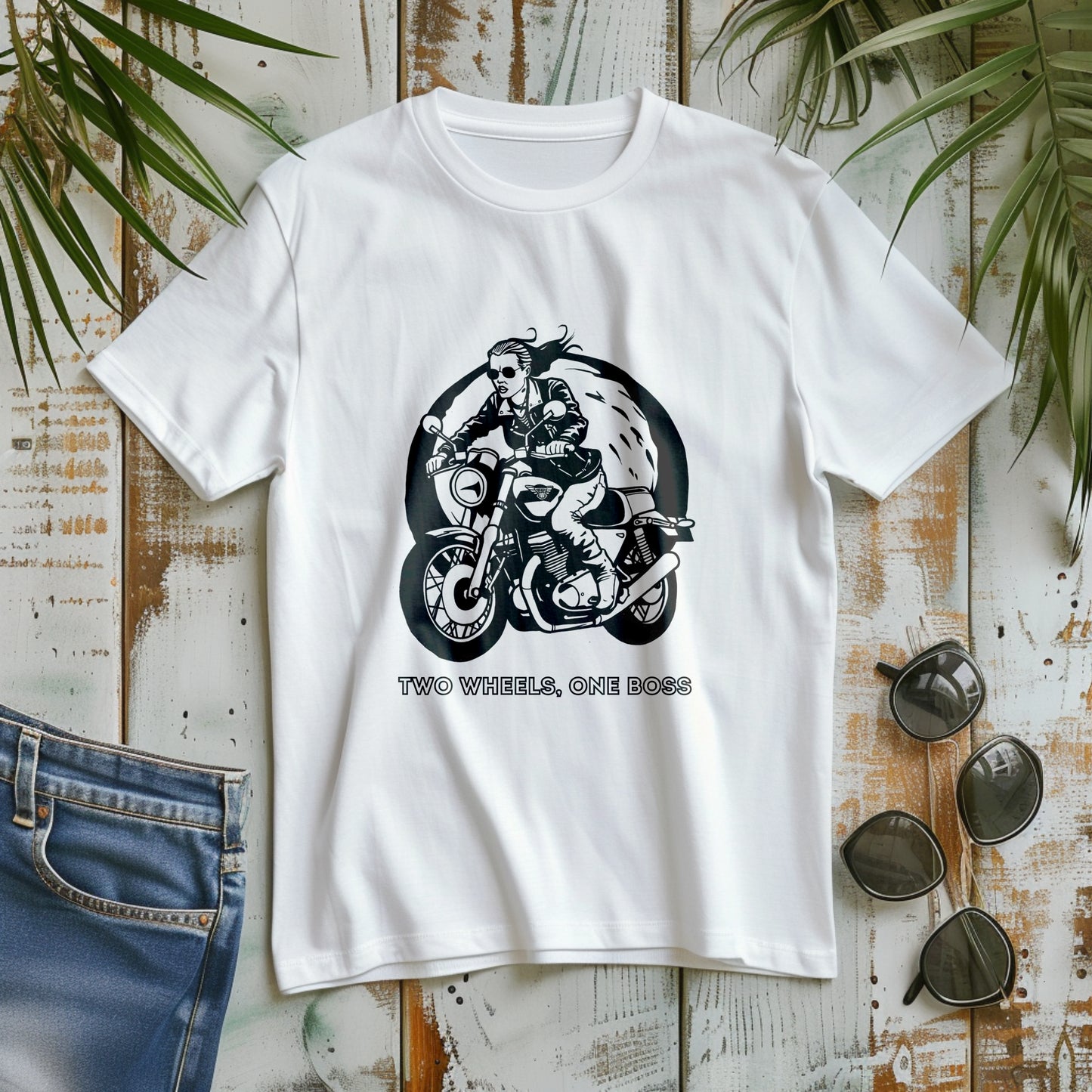 "Two Wheels One Boss" Classic T-Shirt